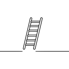 Ladder Outline Icon Design for Construction Projects  