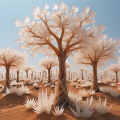 Trees made desert environment