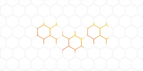 Hexagon Honeycomb Pattern with Seamless Geometric Design