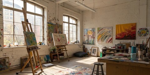 A comfortable wood chair sits in the luxury living room of an old house interior, bathed in soft light from a window