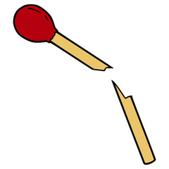 broken matches illustration hand drawn isolated vector