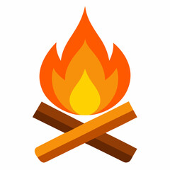 burning fire sign