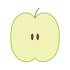 illustration of a green apple