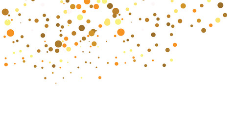 Luxurious Golden Glitter Dots and Sparkling Confetti Gently Cascading on a Transparent Background,  Vector illustration. gold, luxury, isolated, light, background, white, vector
