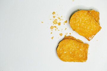 Biscuit on white background 