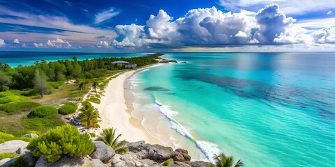 Fototapeta premium turks and Caicos Coastline Beaches