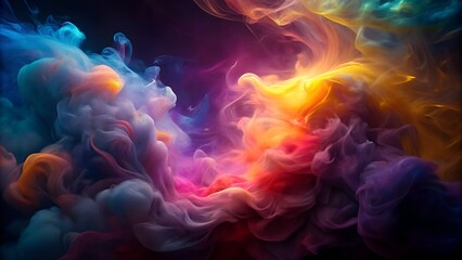 Colorful smoke visualization 