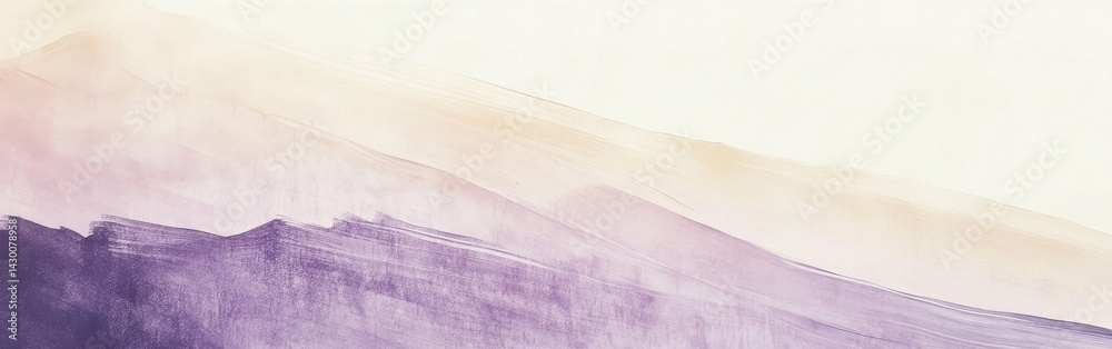 Poster minimalist gradient: lavender pencil strokes delicate color stains on canvas for abstract art