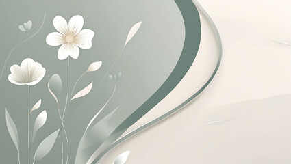 Simple but beautiful design using simple flower motifs or calm curves or straight lines with soft lines with pencil or ink	