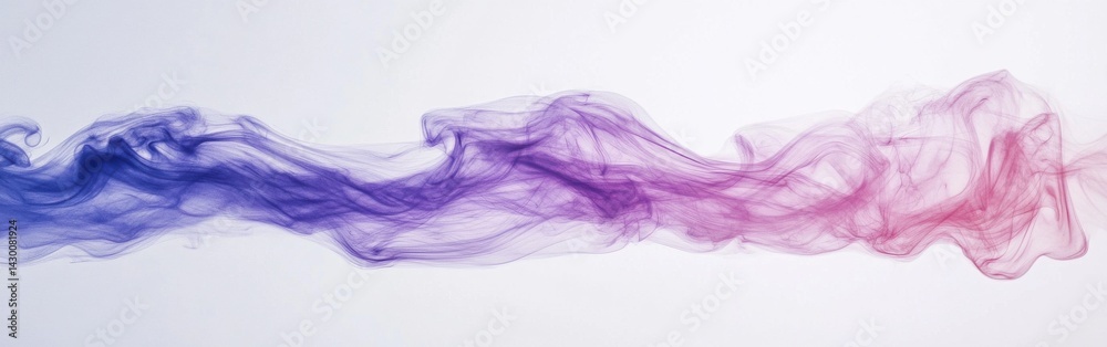 Poster ethereal lavender and pink mist dissolving slowly in water, abstract background representing fluidit
