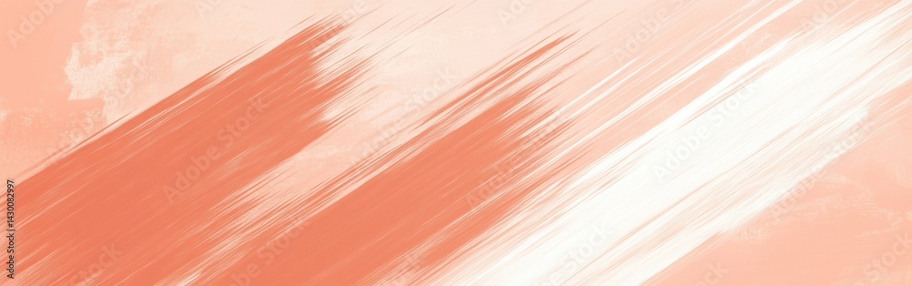 Poster Elegant pencil strokes background in muted coral tones, creating a textured abstract design with gentle lines and soft color gradations