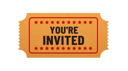 You're Invited ticket