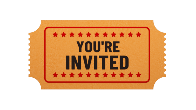 You're Invited ticket