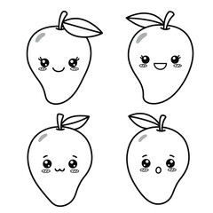 Mango vector. mango on white background. symbol. logo design..Garden fresh mango icon. mango fruits healthy lifestyle symbol template for graphic and web design collection logo vector illustration