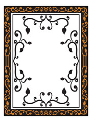 Vintage Style Wedding Frame Design