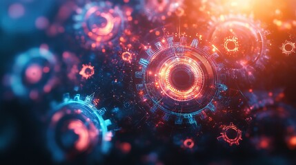 Abstract Futuristic Technology Background