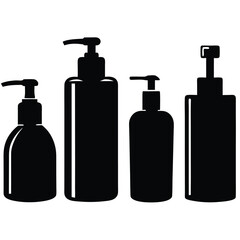 Set of Soap Dispenser Vector – Clean Bathroom Accessory Illustration for Hygiene, UI & Design Projects