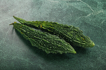 Raw green exotic Bitter melon