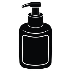 Soap Dispenser Vector – Clean Bathroom Accessory Illustration for Hygiene, UI & Design Projects