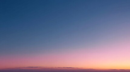 Peaceful sunset sky with a soft color gradient