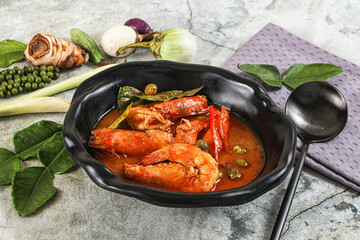 Thai Panang curry witn prawn