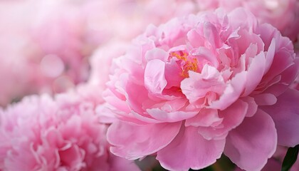 Fototapeta premium Pink peony flower background