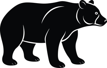 Fototapeta premium vector illustration of a bear