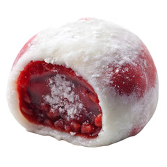 Red Bean Mochi Sweet Dessert On Plate