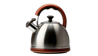 kitchen kettle isolated on a solid white background Png 