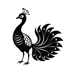 black vector silhouette frame