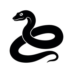 boa constrictor black vector silhouette