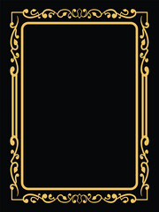 Elegant Corner Ornamental Frame Vector