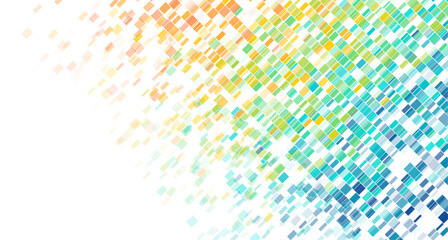 Colorful gradient mosaic squares abstract geometric concept background. Vector design
