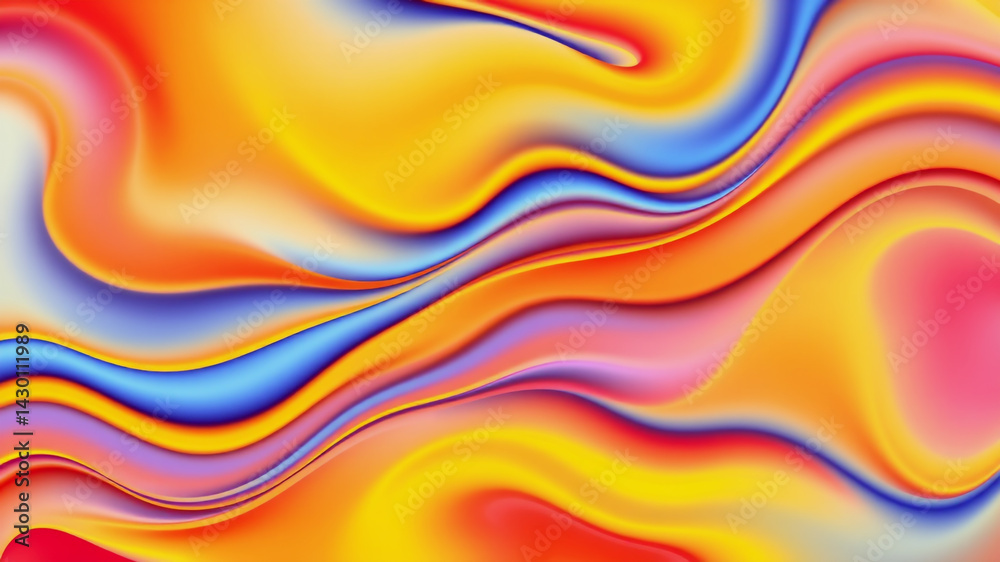 Canvas Prints vibrant abstract background with flowing colors