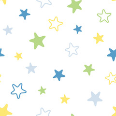 Star seamless pattern design for background, wallpaper, printing, textile design, blanket pattern, blanket pattern for kids, decorative, notebook, diary cover, and etc.