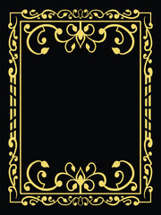 Baroque Luxury Frame in Ornamental Format