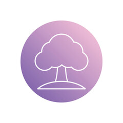 Tree icon vector stock illustration