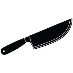 Santoku Knife Vector – Japanese Chef Blade Illustration for Cooking, Kitchen & Design Projects