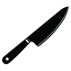 Santoku Knife Vector – Japanese Chef Blade Illustration for Cooking, Kitchen & Design Projects