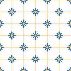 Flower geometric abstract seamless design for background, wallpaper, fabric, textile design, card, wrapping paper, notebook, carpet, diary cover, blanket, tile design, decorative, and etc.