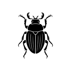 Beetle Silhouette Vector