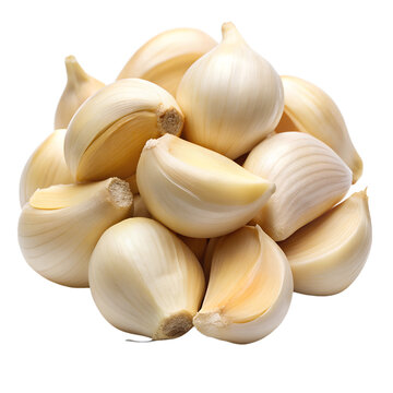 pealed garlic