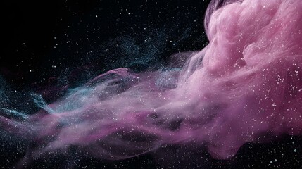 space texture with swirling purple, blue, and black gas clouds floating in the vastness of the cosmos
