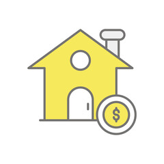 Property Investment icon vector stock illustration