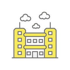 Fototapeta premium Modern Apartments icon vector stock illustration