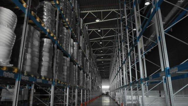 A well-organized warehouse showcasing neatly stacked inventory to provide efficient storage solutions for all needs