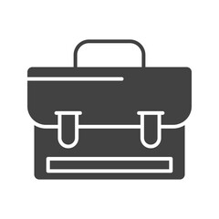 Briefcase icon vector image. Suitable for mobile apps, web apps and print media.