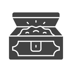 Chest icon vector image. Suitable for mobile apps, web apps and print media.