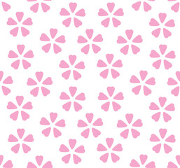 淡いピンクの桜の繰り返し模様