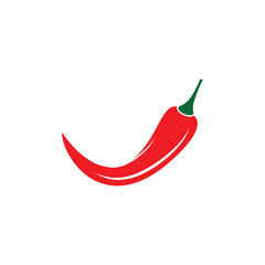 Hot red chili logo vector and symbol design